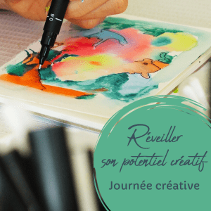 atelier intuitif de dessin et de peinture pour calmer le mental. activité artistique au gîte