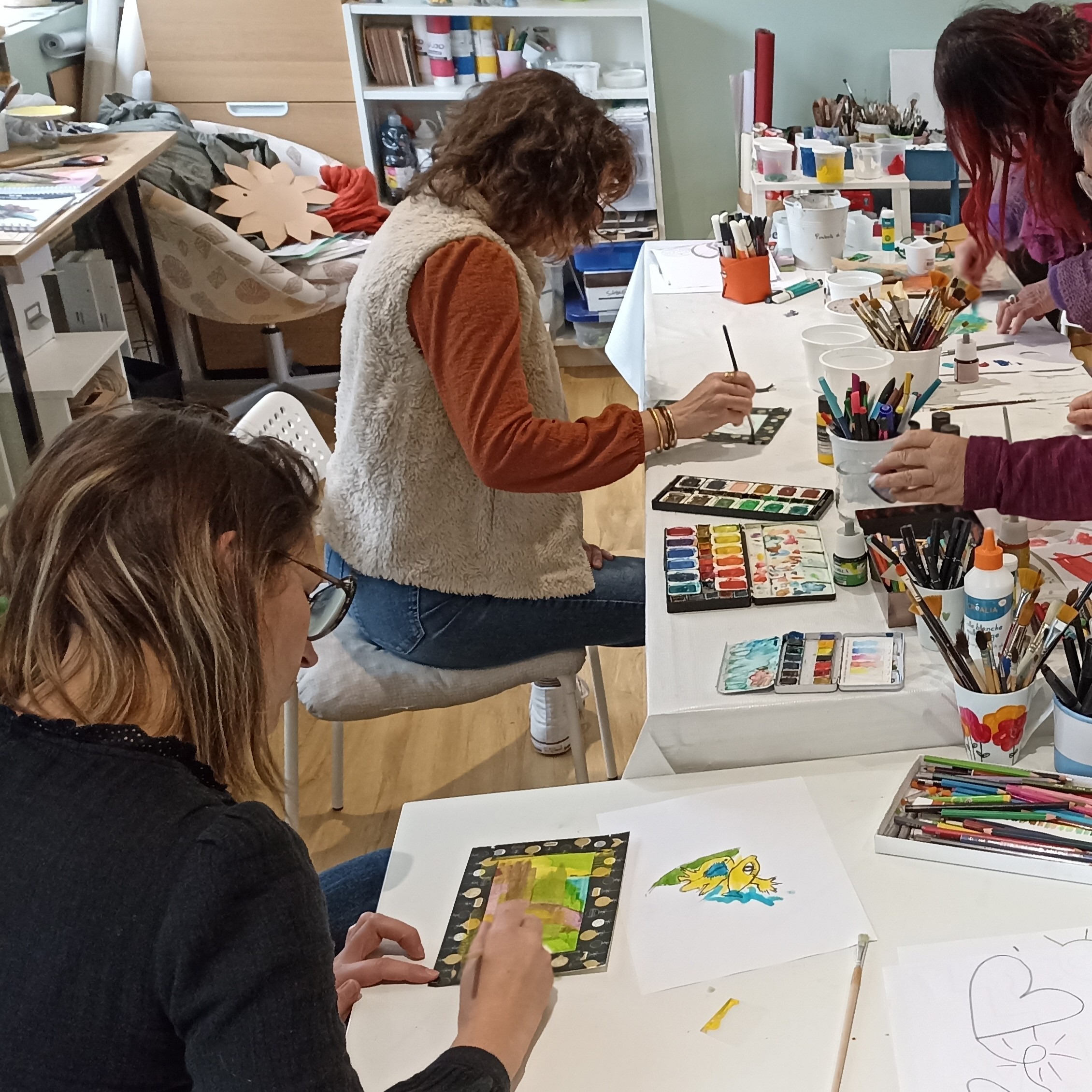 atelier de peinture intuitive et stage créatif