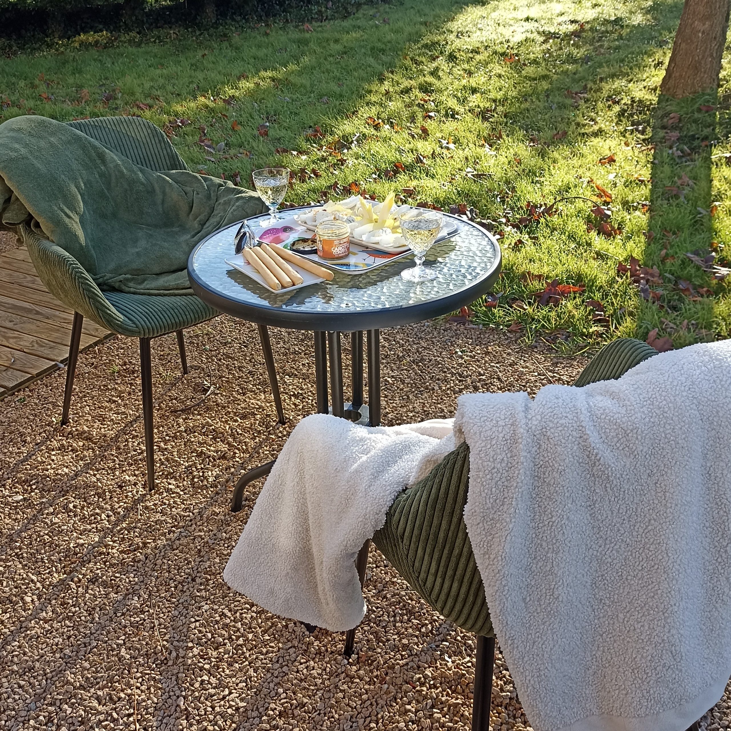 gite à l'automne, ambiance du jardin