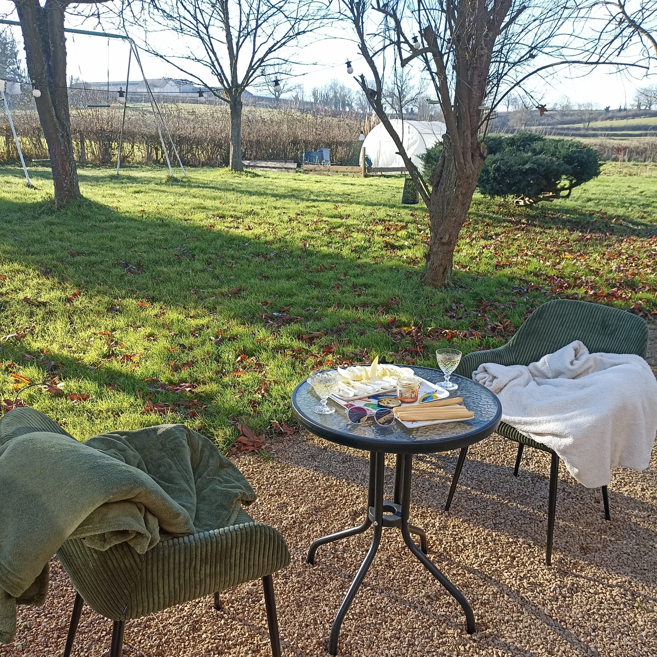 ambiance du jardin en hiver pour la journée créativité intuitive