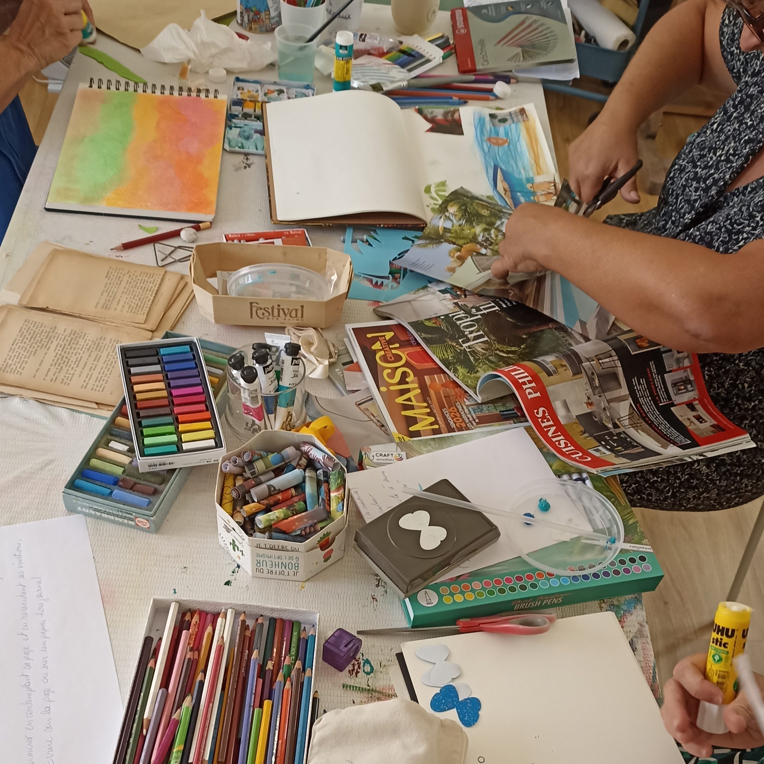 animer des ateliers avec le Journal Créatif pour se recentrer et mieux se connaitre